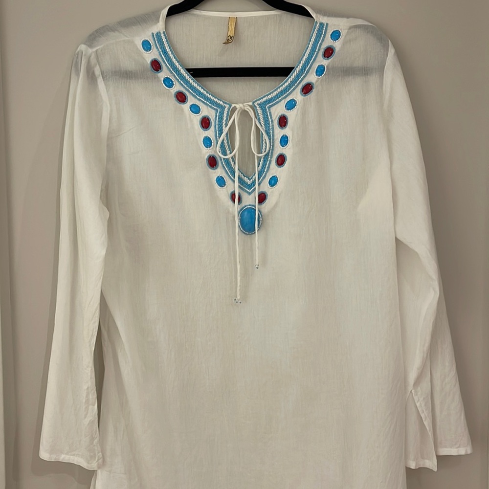 Kaftan style beach coverup
